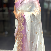 Pure Space Silk Saree Velvet Shining