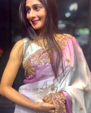 Pure Space Silk Saree Velvet Shining