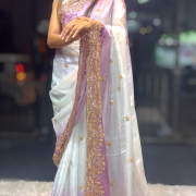 Pure Space Silk Saree Velvet Shining
