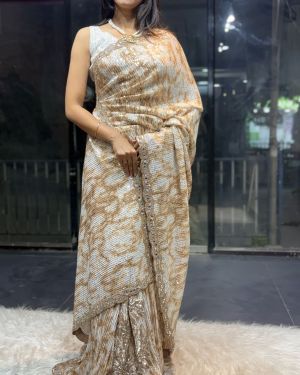 Digital Printed Sequence Saree