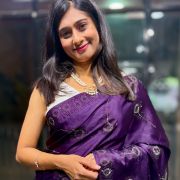 Pure Sartin Stone work Saree