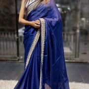 Celebrity Inspired Chinnon Georgette Saree