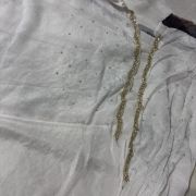 Floral Printed Chinnon handwork Saree