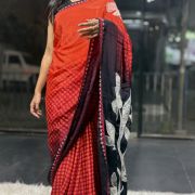 Celebrity Inspired Saree on Pure Digital Printed Crepe