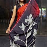 Celebrity Inspired Saree on Pure Digital Printed Crepe