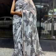 Pure Georgette Sequence Saree