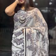 Pure Georgette Sequence Saree