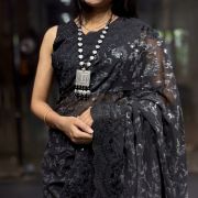 Kashish Sequin Jaal(Black)
