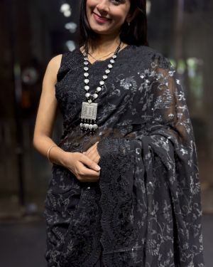 Kashish Sequin Jaal(Black)