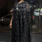 Kashish Sequin Jaal(Black)