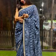 Noor Pearl Georgette Chikankari Saree