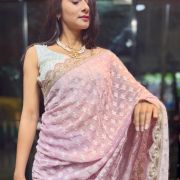 Nawabi Pearl Noor – Pure Georgette Chikankari Royale