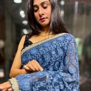 Noor Pearl Georgette Chikankari Saree