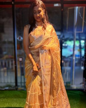 Pearl Radiance Banarasi Tissue Silk Saree