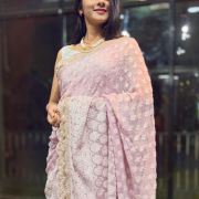 Nawabi Pearl Noor – Pure Georgette Chikankari Royale