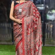 ✨ Noor-e-Ajrak Mirror Muse Saree ✨