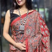 ✨ Noor-e-Ajrak Mirror Muse Saree ✨