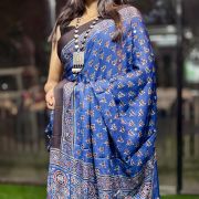 ✨ Noor-e-Ajrak Mirror Muse Saree ✨