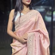 NoorRuh Ruby Royale Kanchi Crepe Tissue Saree