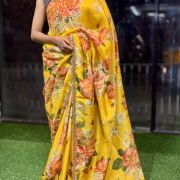 GulRang Dual Bloom Tissue Silk Saree