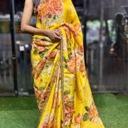 GulRang Dual Bloom Tissue Silk Saree