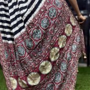 Royal Ajrak Zardozi Heritage Saree