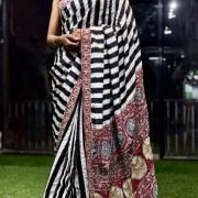 Royal Ajrak Zardozi Heritage Saree
