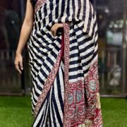 Royal Ajrak Zardozi Heritage Saree