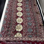 Royal Ajrak Zardozi Heritage Saree
