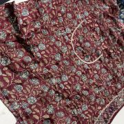 Midnight Royale Ajrak – The Kolkata Heirloom