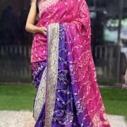 Noor-e-Rang Khaddi Crepe Bandhni