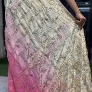 Noor-e-Rang Khaddi Crepe Bandhni