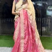 Noor-e-Rang Khaddi Crepe Bandhni