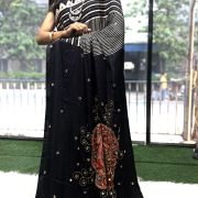 Royal Noor Ajrak Elegance Saree