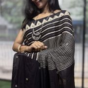 Royal Noor Ajrak Elegance Saree