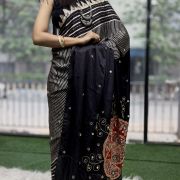 Royal Noor Ajrak Elegance Saree