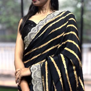 Vintage Royale Crepe Saree