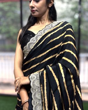 Vintage Royale Crepe Saree