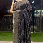 Cutdana Royale Crepe Saree