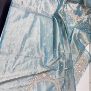 Moonlit Maharani Dual Tone Kanchi Tissue Saree